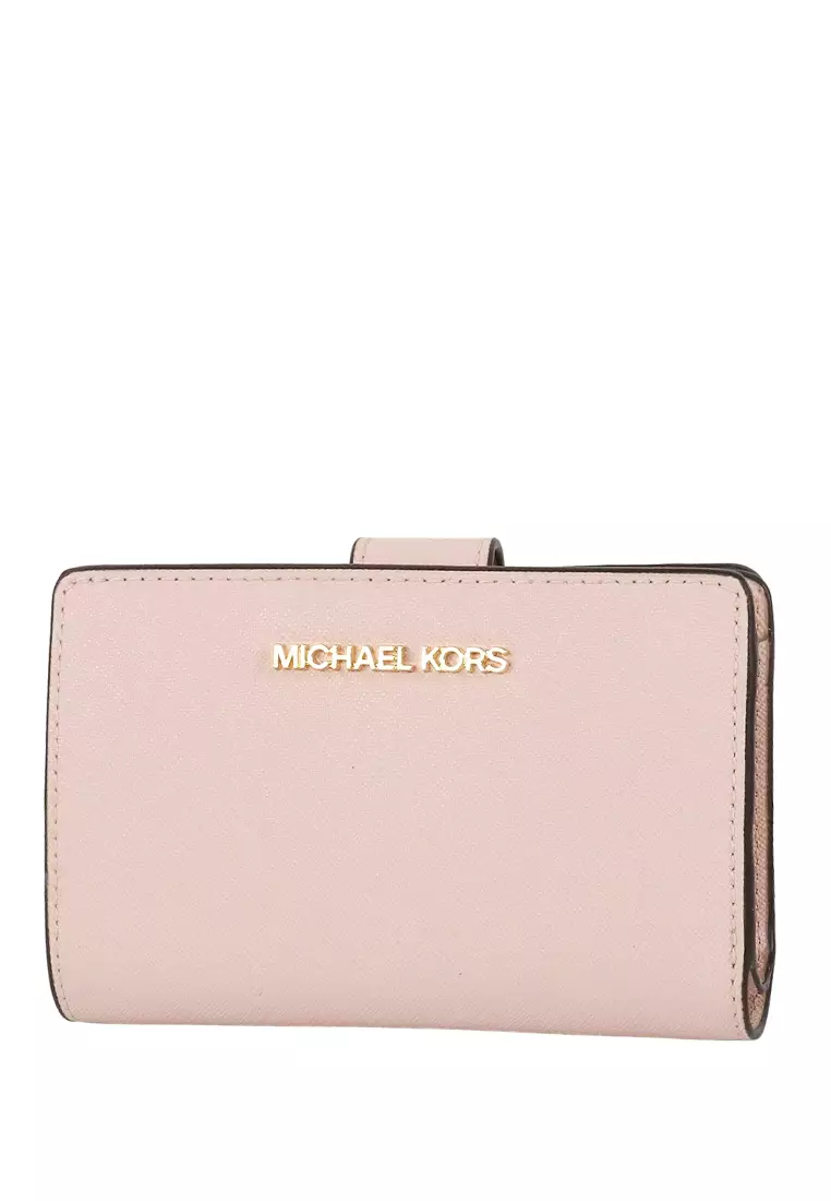 Blush pink michael kors wallet top