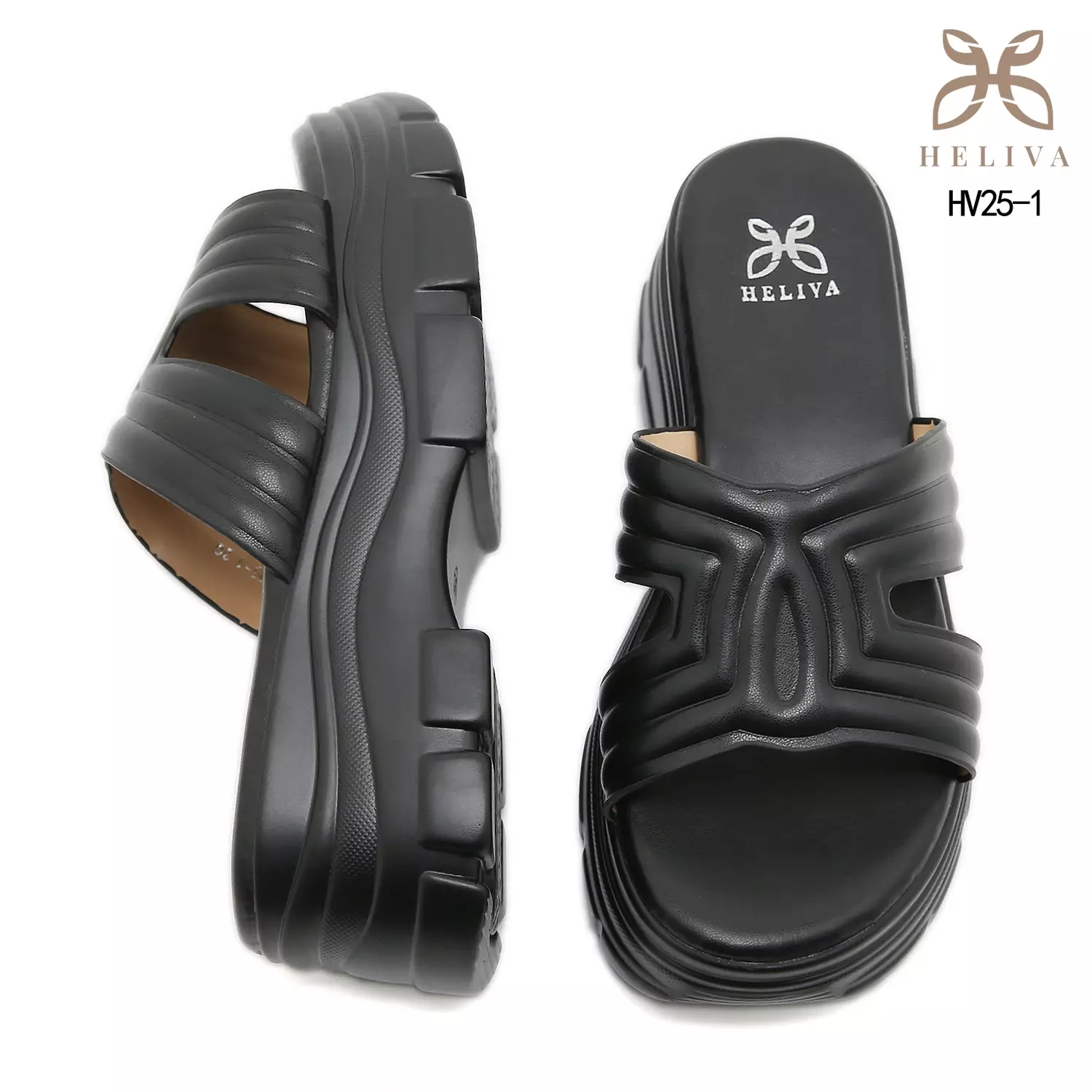 Heliva Zevia Statement Chunky Sandals in Lightweight Jelly Material HV25-1