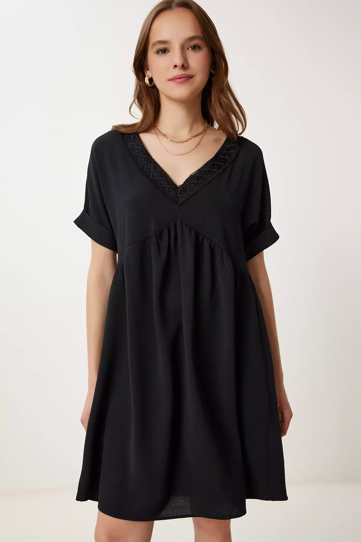 Women's Black Laced Summer Ayrobin Dress Dd01354