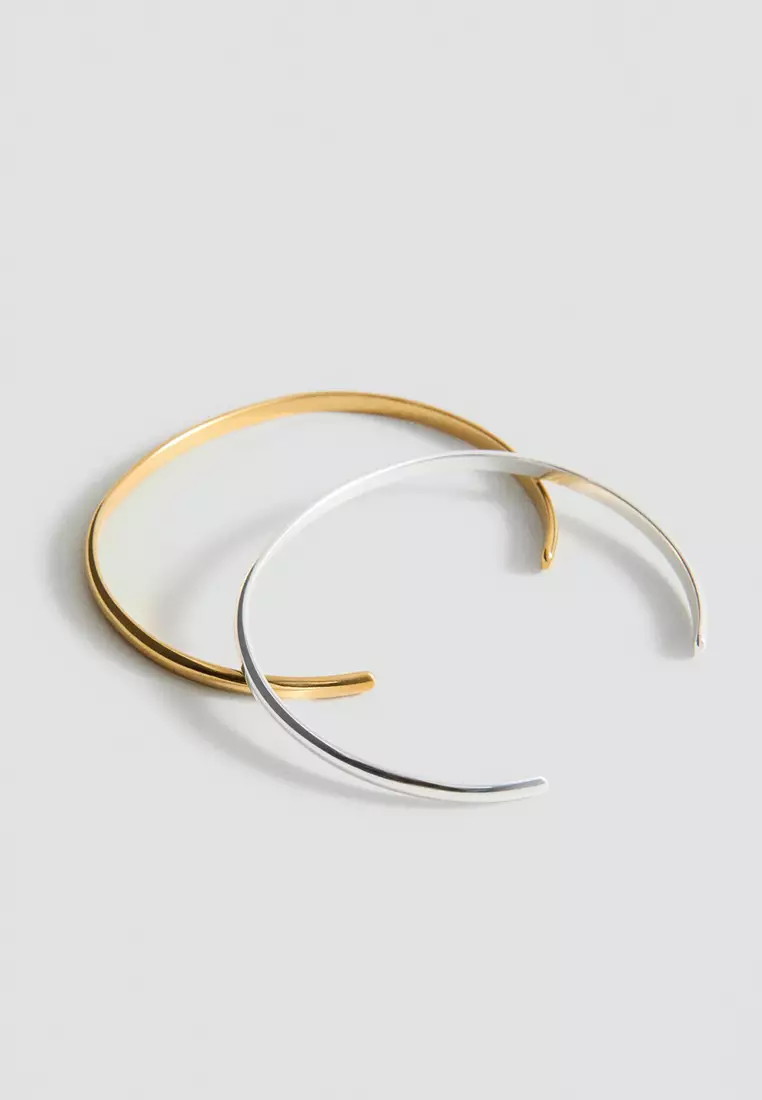 Set Of Combined Stainless Steel Bracelets
