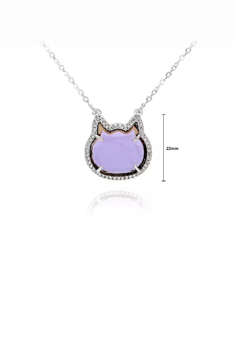 Cute top cat necklace