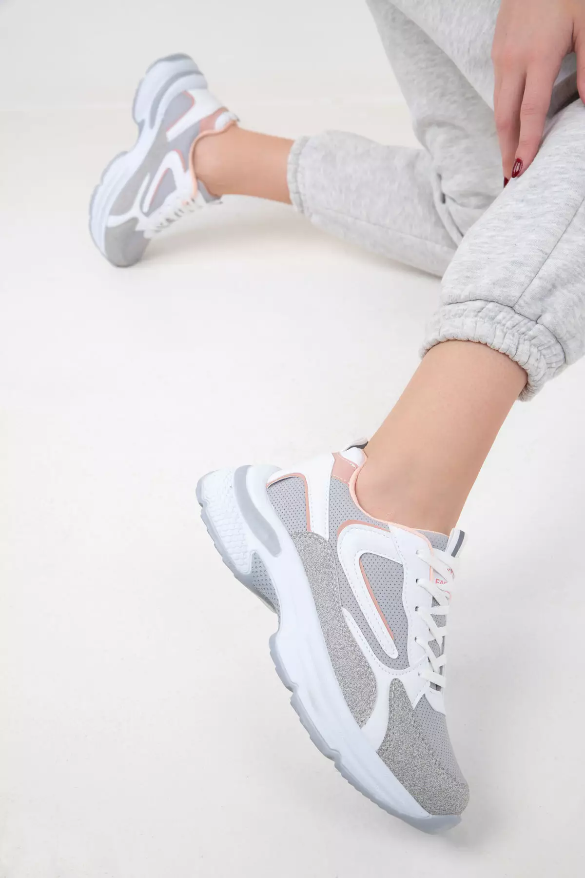 Ice-Powder-White-C Women's Sneakers 18802