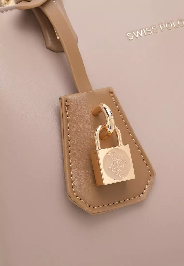 Women's Top Handle Bag / Sling Bag / Crossbody Bag (Tas Selempang / Tas Tangan) - Cokelat