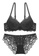Sunnydaysweety black Lace Underwire Bra with Panty Set CA123114BK AF770USBED775BGS_5