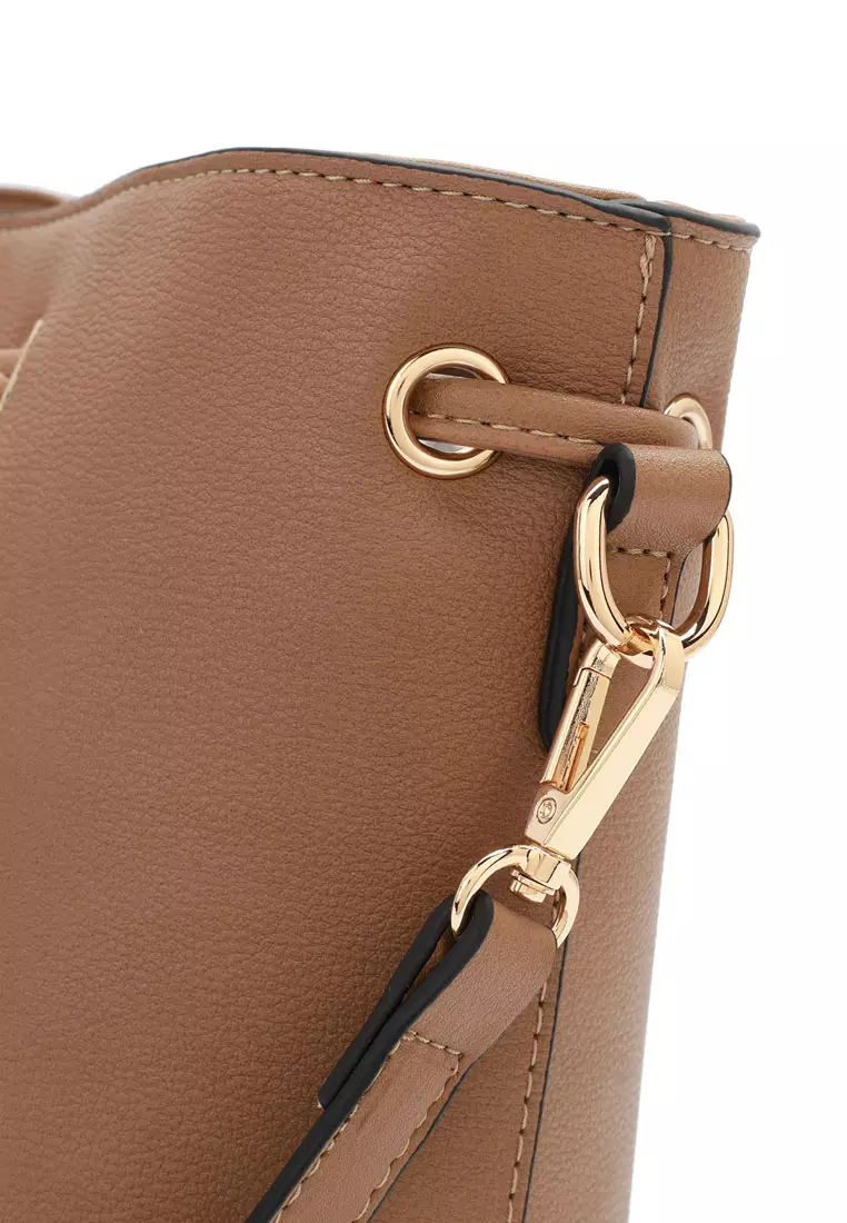 Women's Bucket Bag / Shoulder Bag / Sling Bag / Crossbody Bag (Tas Ember Wanita / Tas Bahu Wanita / Tas Selempang Wanita ) - Cokelat