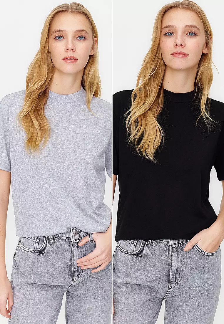Pack of 2 High Neck T-Shirt