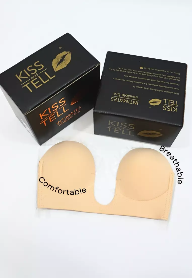 2 Pack Plunging Push Up Nubra in Nude and Black Seamless Invisible Reusable Adhesive Stick on Wedding Bra 隐形聚拢胸