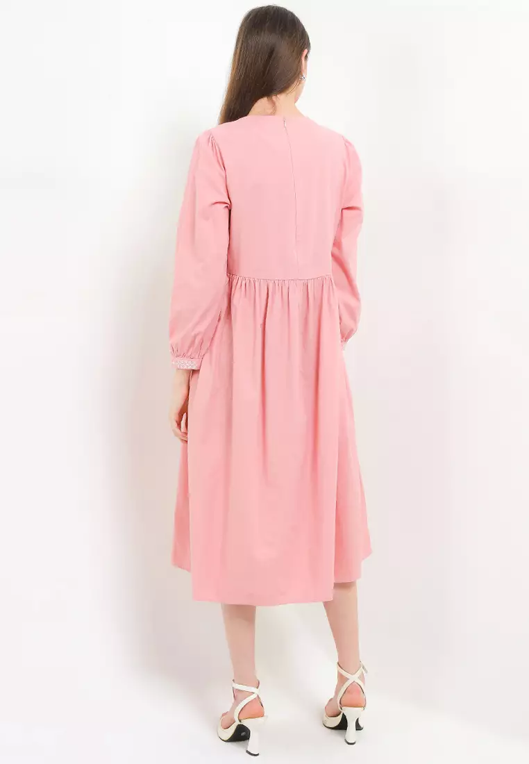 Kk Konyaku Ldr Embroidered Dress