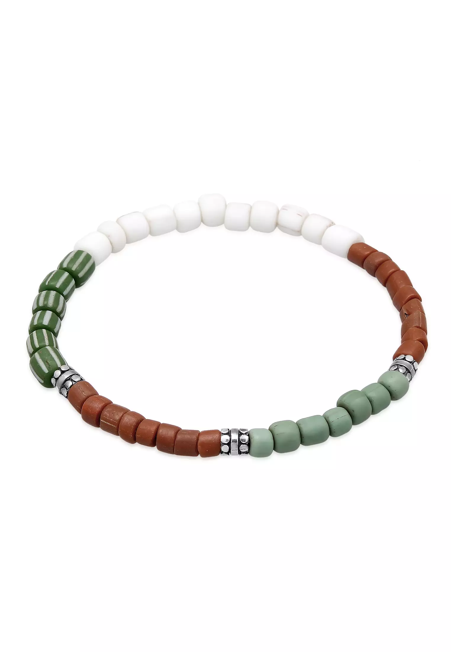 Mens glass bead bracelet on sale