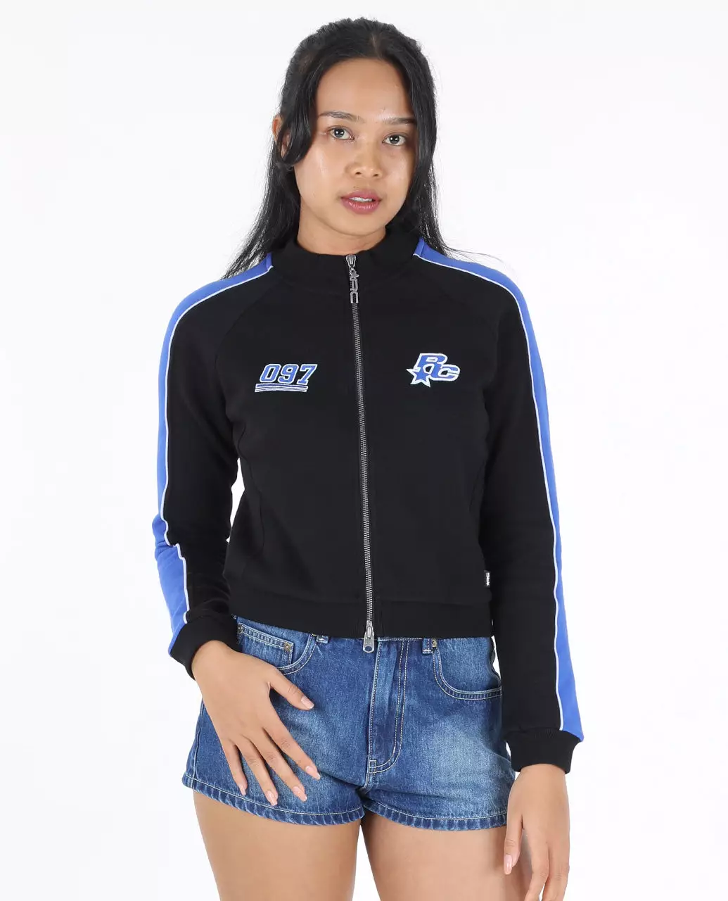Jual Rip Curl Rip Curl Women Archive Script Fitted Zip Thru - Black ...