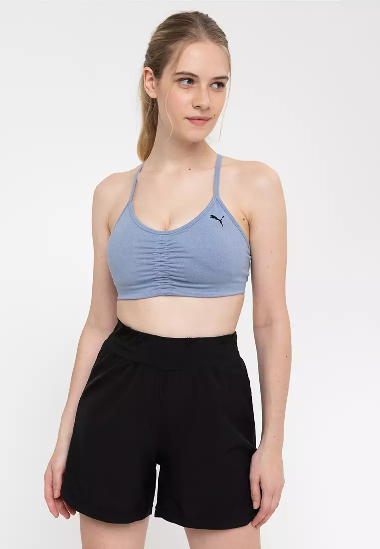 Buy Puma Womens Drycell Seamless Low Impact Strappy Sports Bra Blue/Blue
