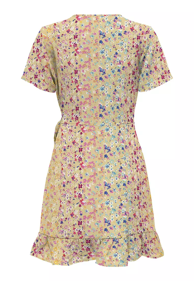 Buy ONLY Nova Marlie Wrap Dress Print Online | ZALORA Malaysia