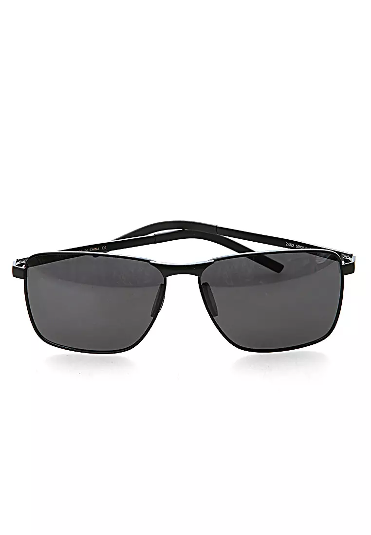 Mackenzie Kacamata Vintage UV Polarized Sunglasses Material Polycarbonate ORIGINAL - Black