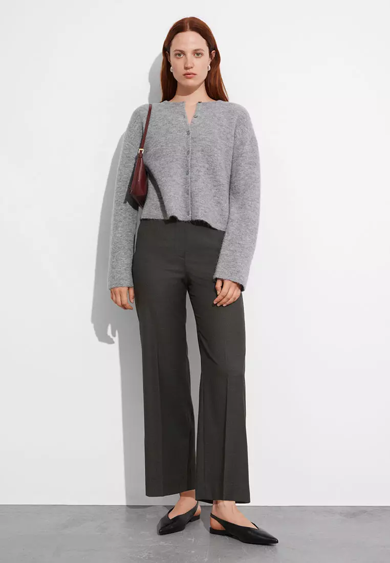 Cropped Tailored Trousers