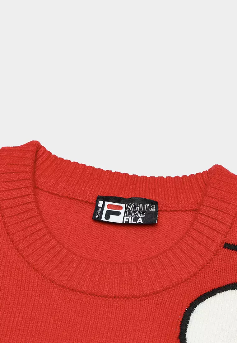 FILA CORE LIFESTYLE ORIGINALE FILA SOPHEY Women Knit Sweater (Red)