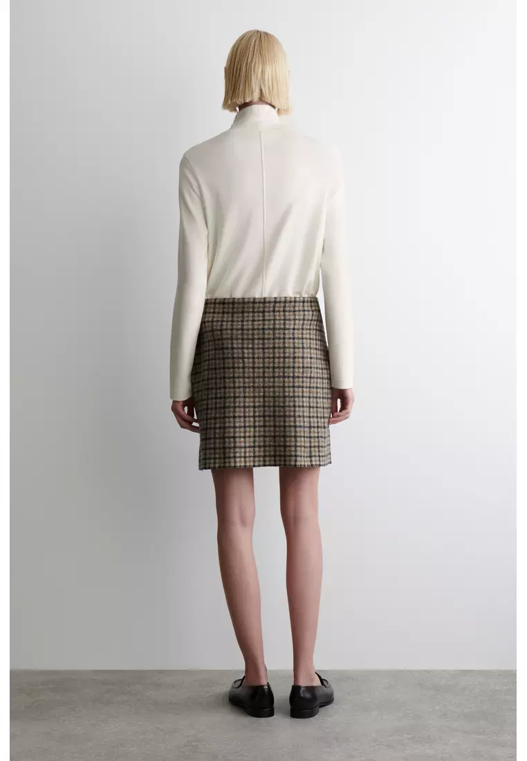 MERINO WOOL MINI SKIRT