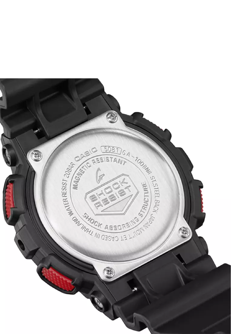 Buy CASIO G-shock Digital Analog Watch GA-100BNR-1A 2024 Online ...