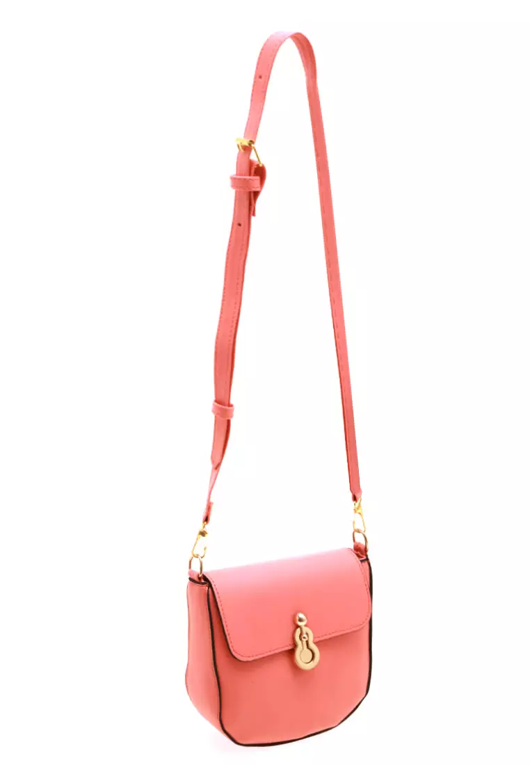 Rebicca Slingbags Premium Zipper Closure Bag Women - Peach
