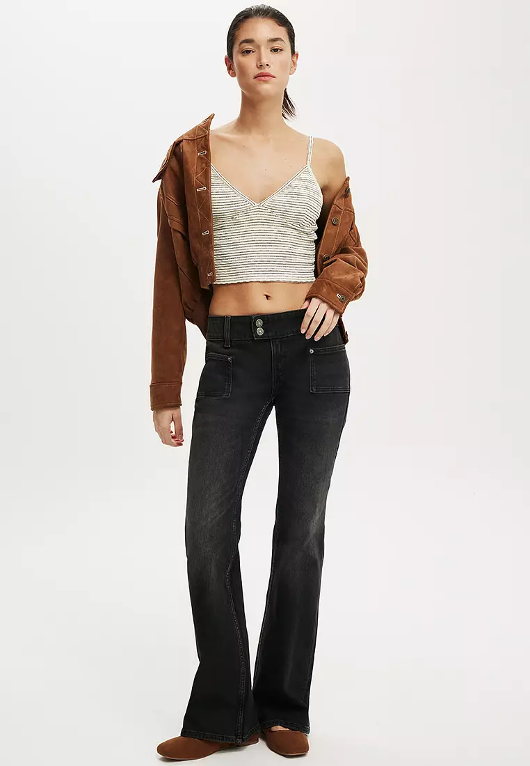 Low Rise Bootcut Jeans