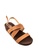 Otto brown Cross Strap Slingback Sandals E337BSHB28CB4CGS_2