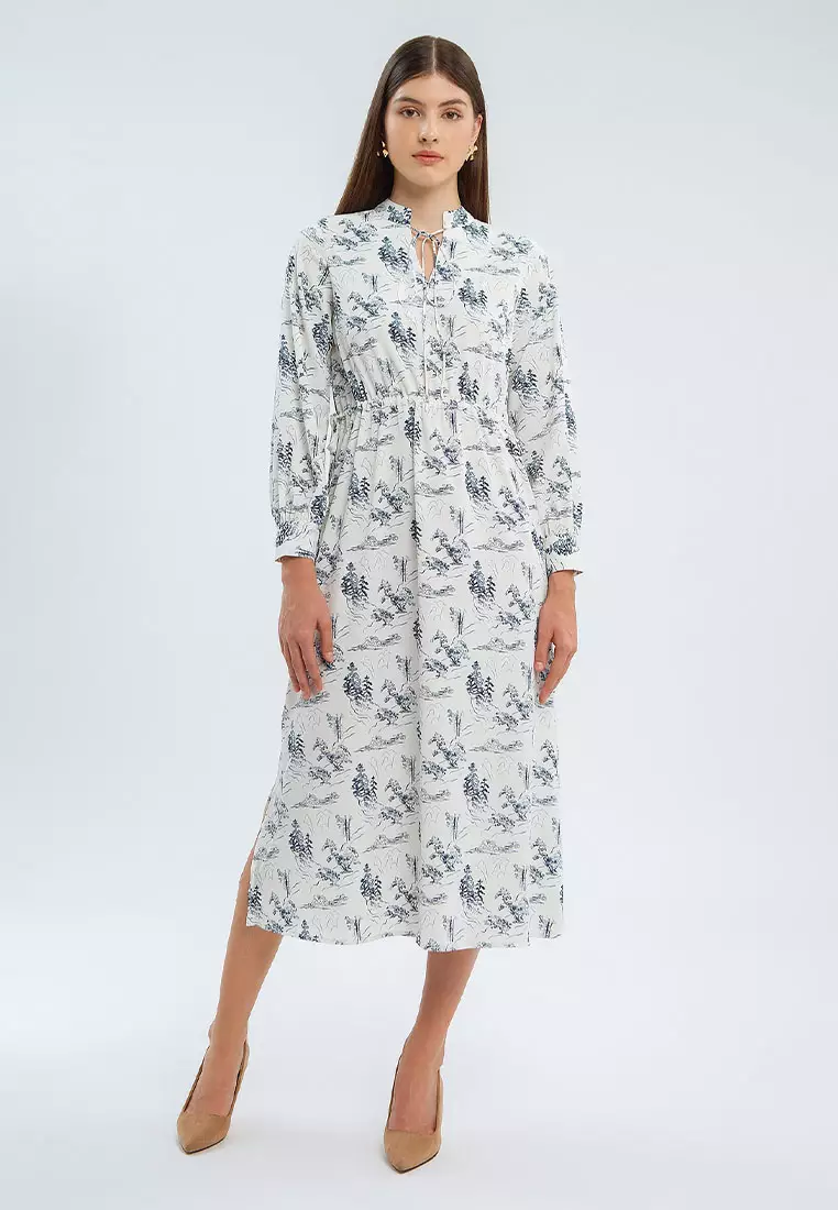 Minimal Arden Dress Ivory Warna IVORY