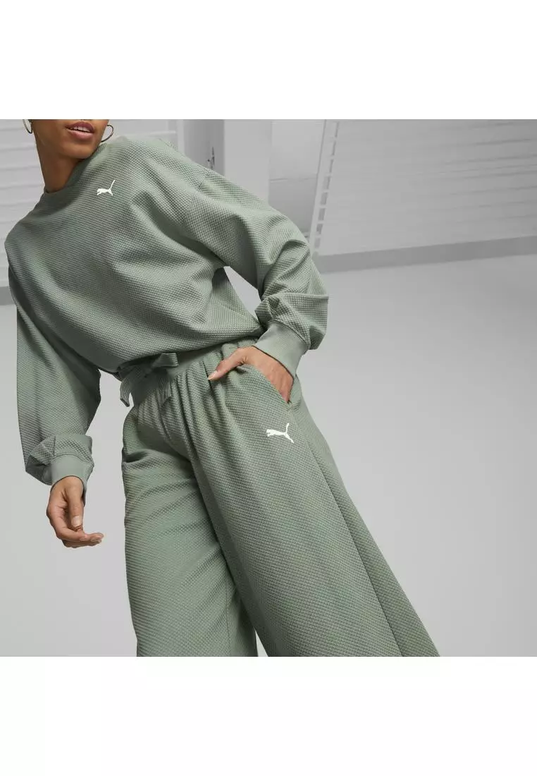 HER 女子高腰針織長褲