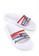 ellesse white and red and blue Filippo Webbing Slides E1946SH4C14507GS_1