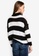 SISLEY white Striped Asymmetric Sweater B83EAAA548B675GS_2