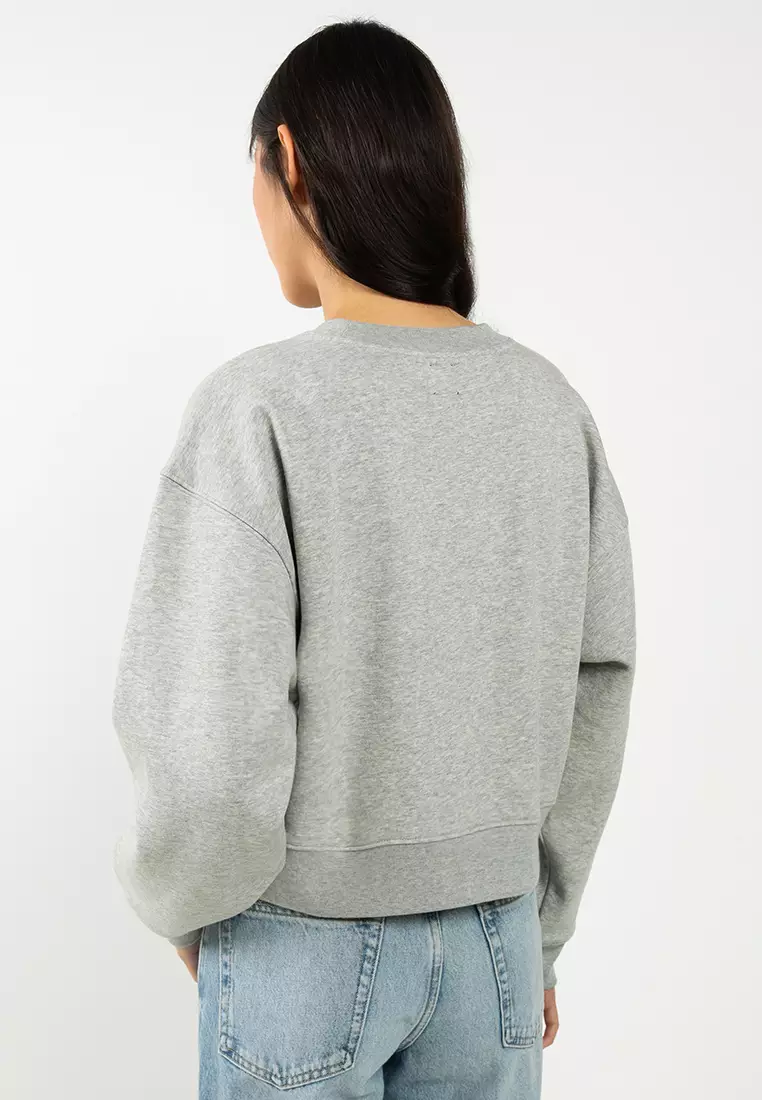 Logo Abbreviation Wedge Popover Sweatshirt