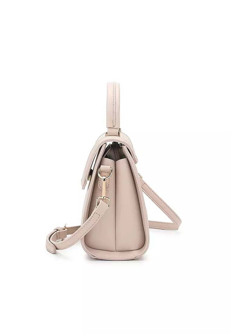 Women's Top Handle Bag / Sling Bag / Crossbody Bag - Apricot