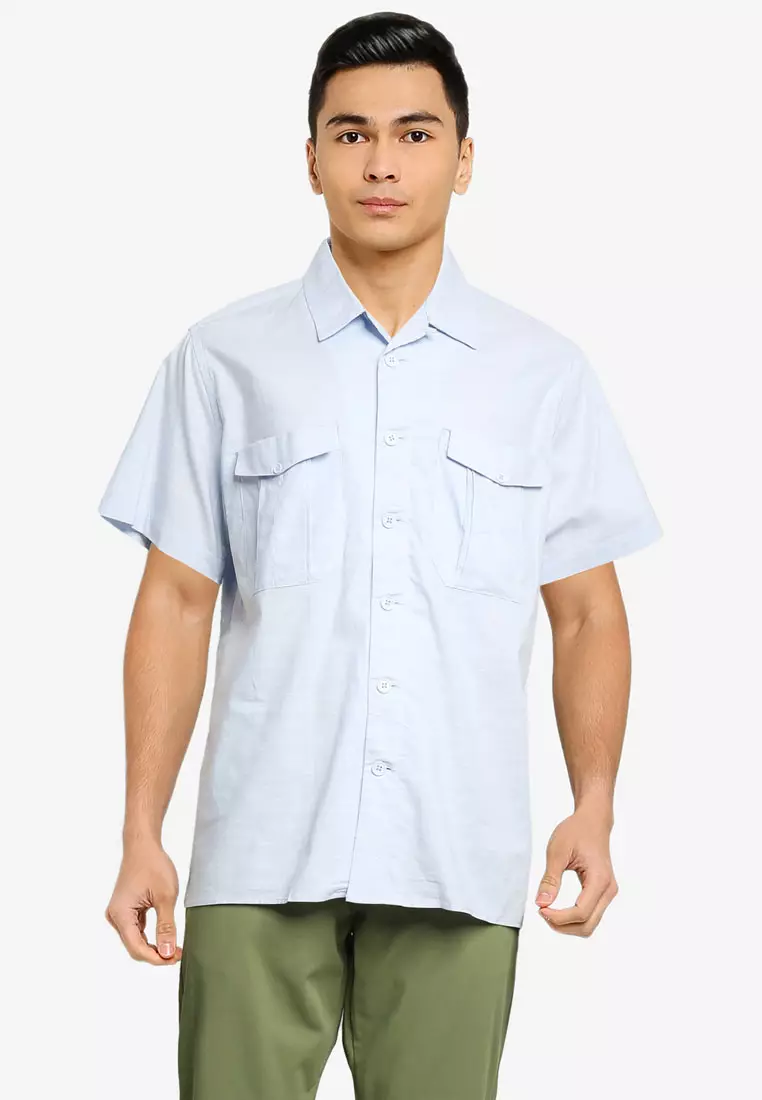 Double pocket short new arrivals sleeve shirts