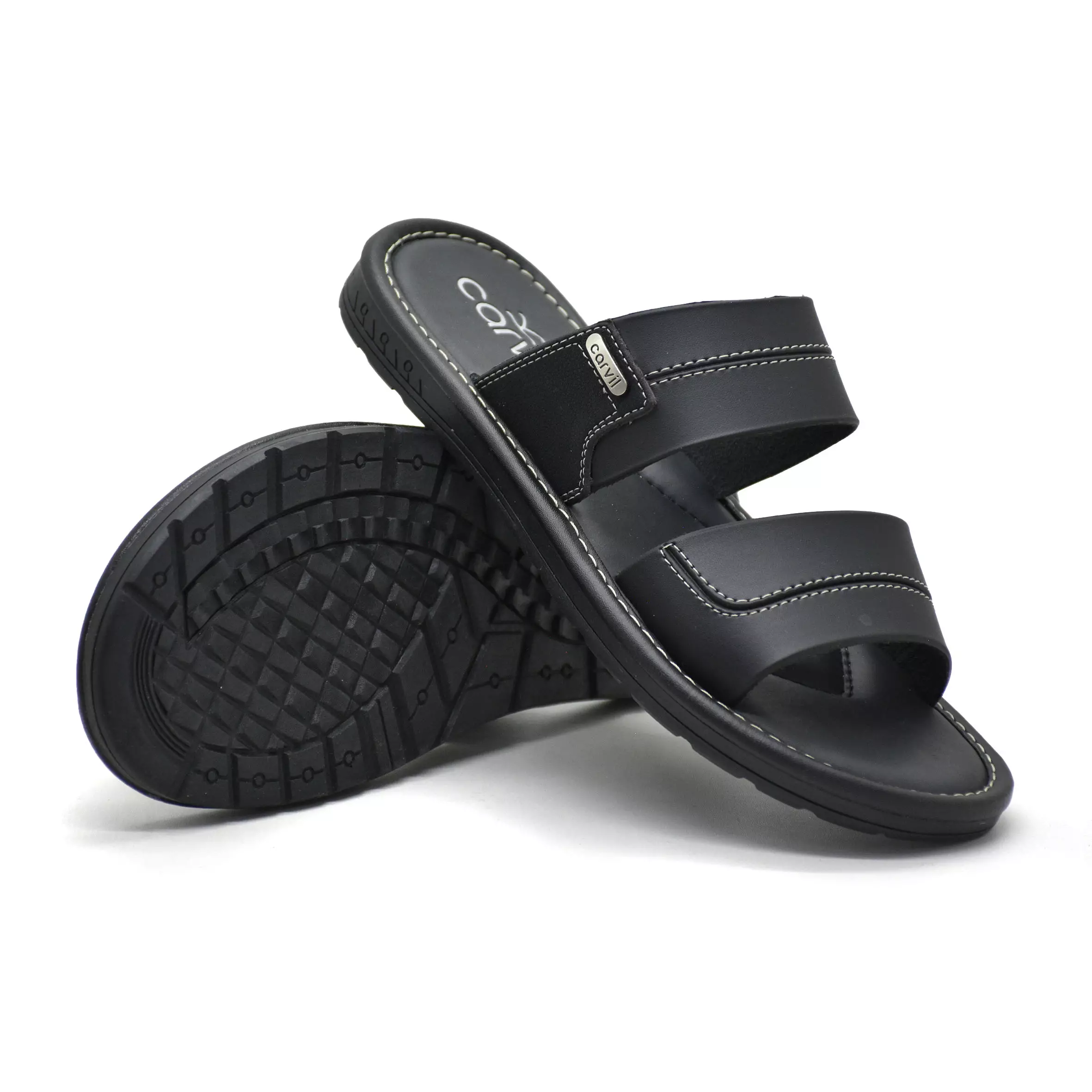 Carvil Sandal Pria Torino-02 M Black