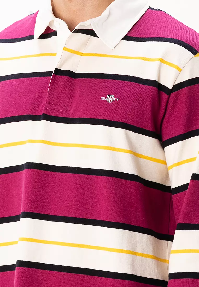 Striped Heavy Rugger Polo Shirt