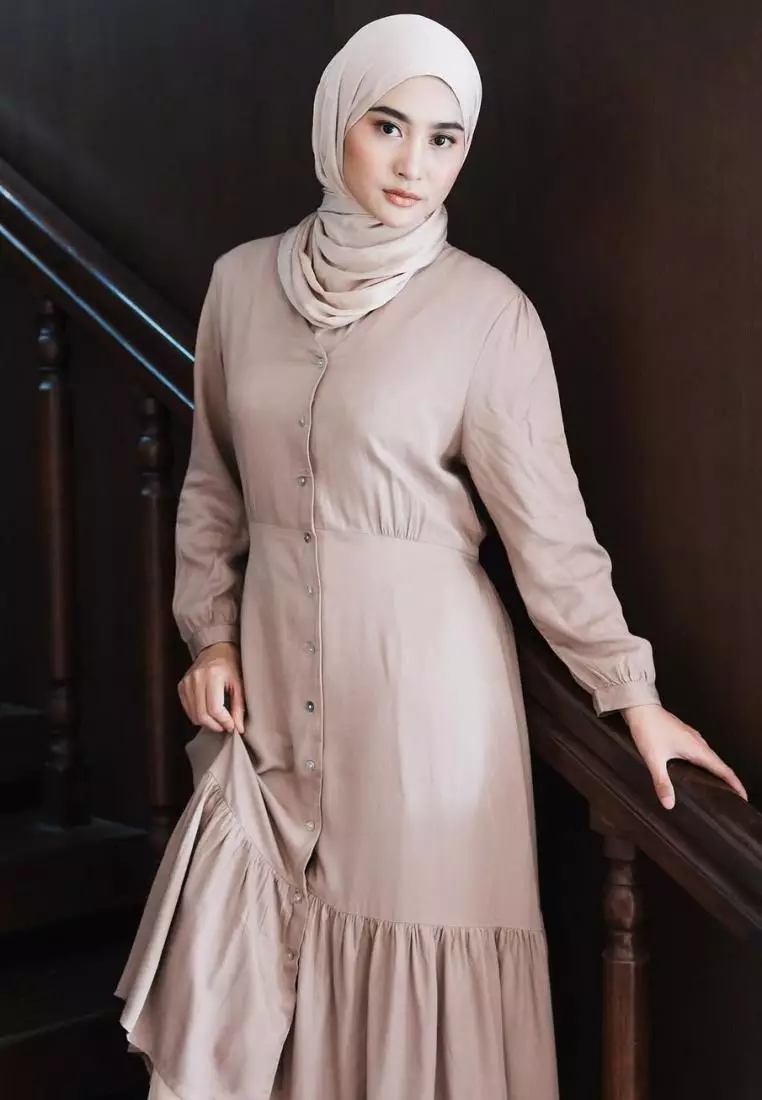 Maia Tunik (Lengan Panjang Wanita) Coklat