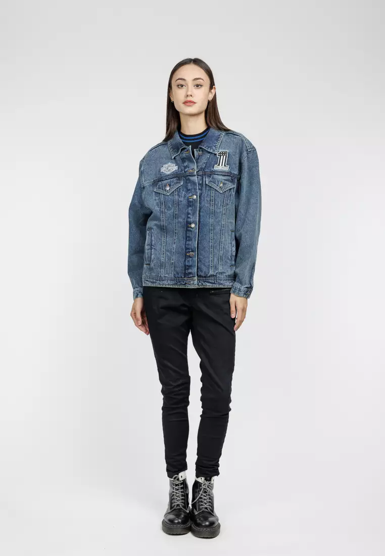 Harley-Davidson Powerslide Oversized Denim Jacket
