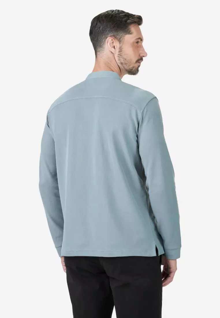 Valentino Rudy Italy Men Basic Long Sleeve Polo 048510-0003