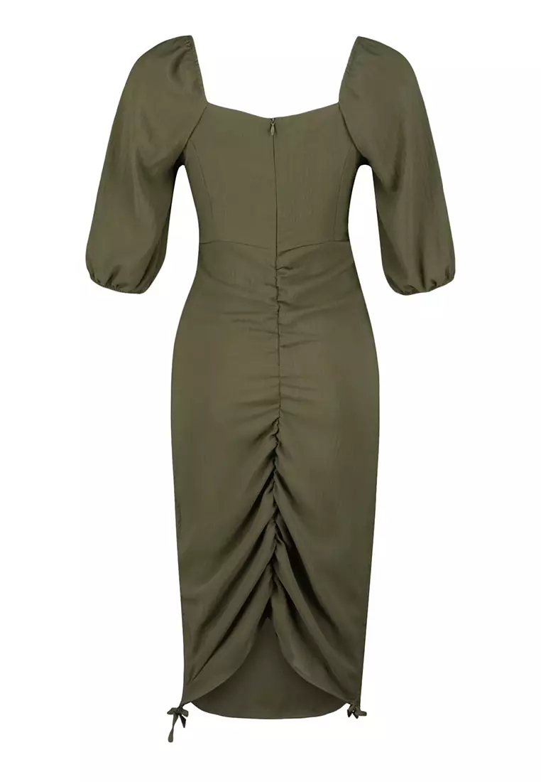 Buy Trendyol Knot Detail Midi Dress 2024 Online