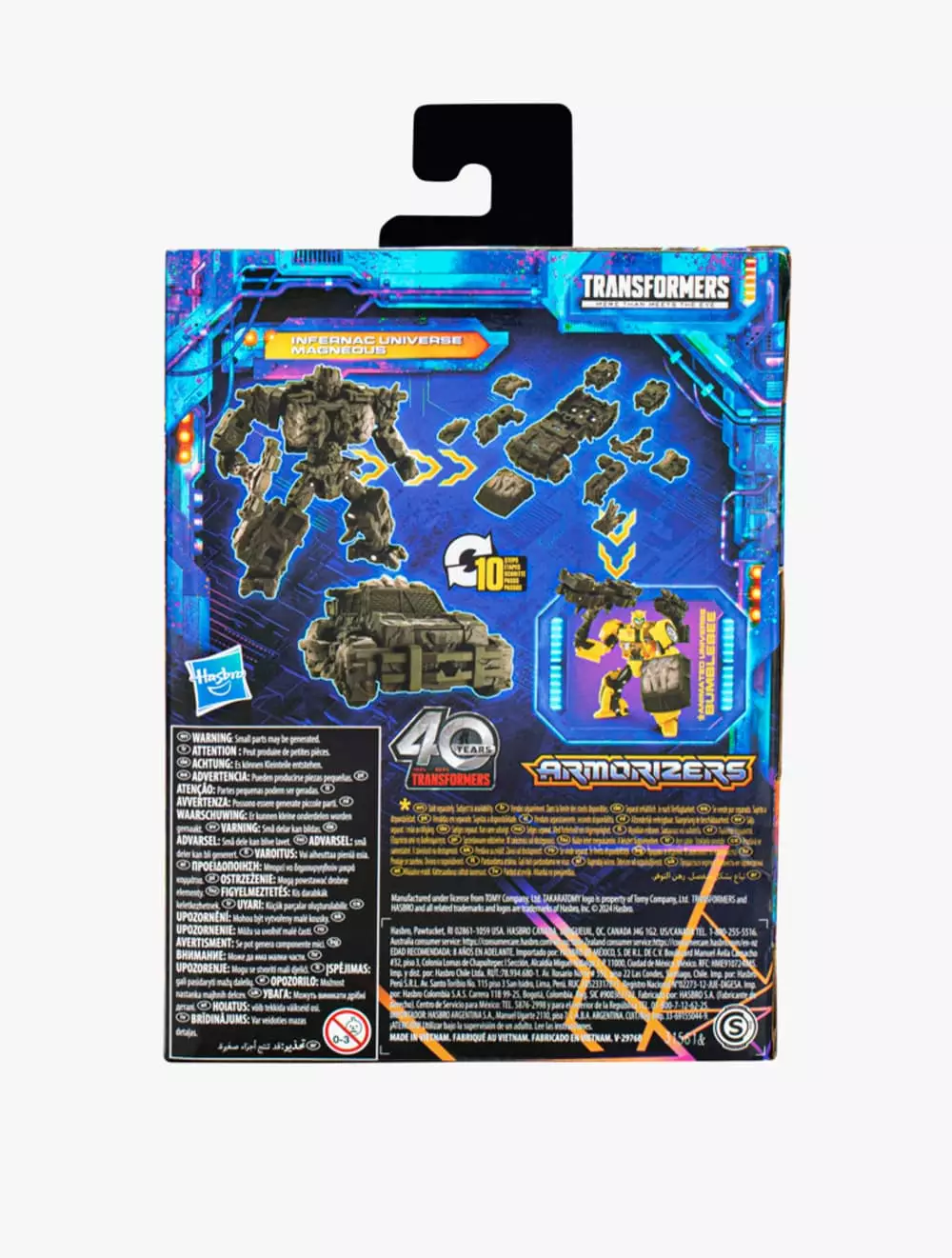 Transformers Legacy United - Action Figure Deluxe Magneous (Universo Infernac), 14 Cm, Convertibile