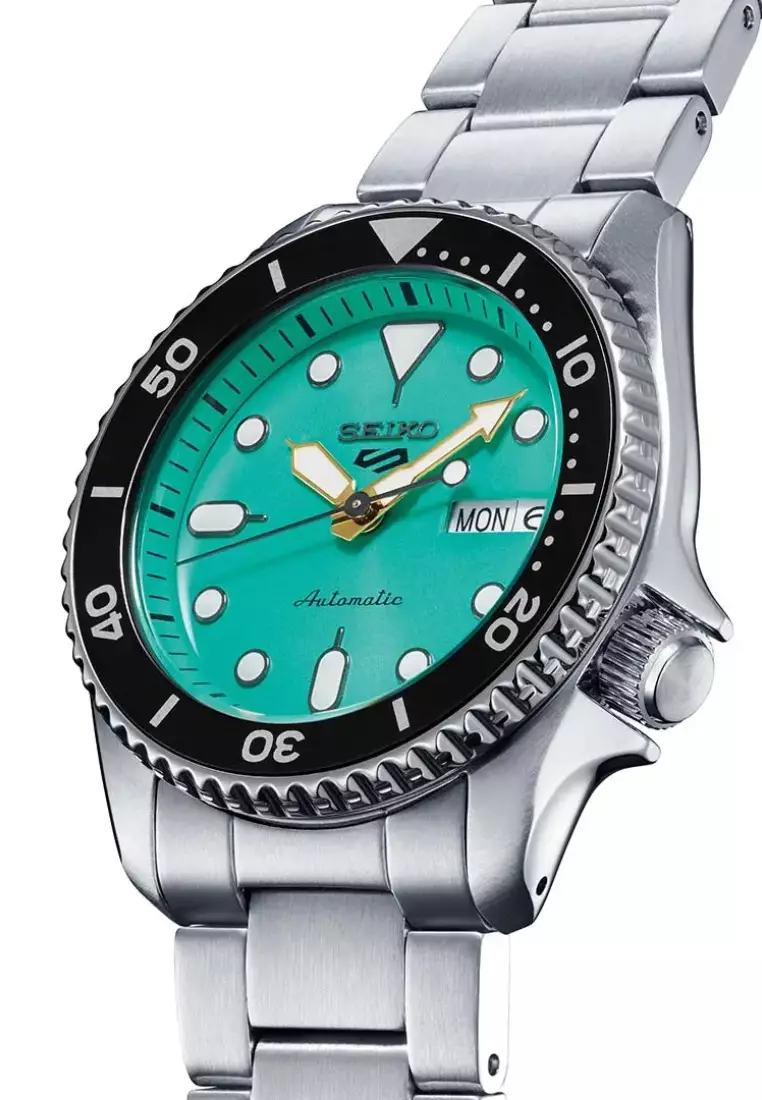 seiko 5 sports skx midi teal automatic watch