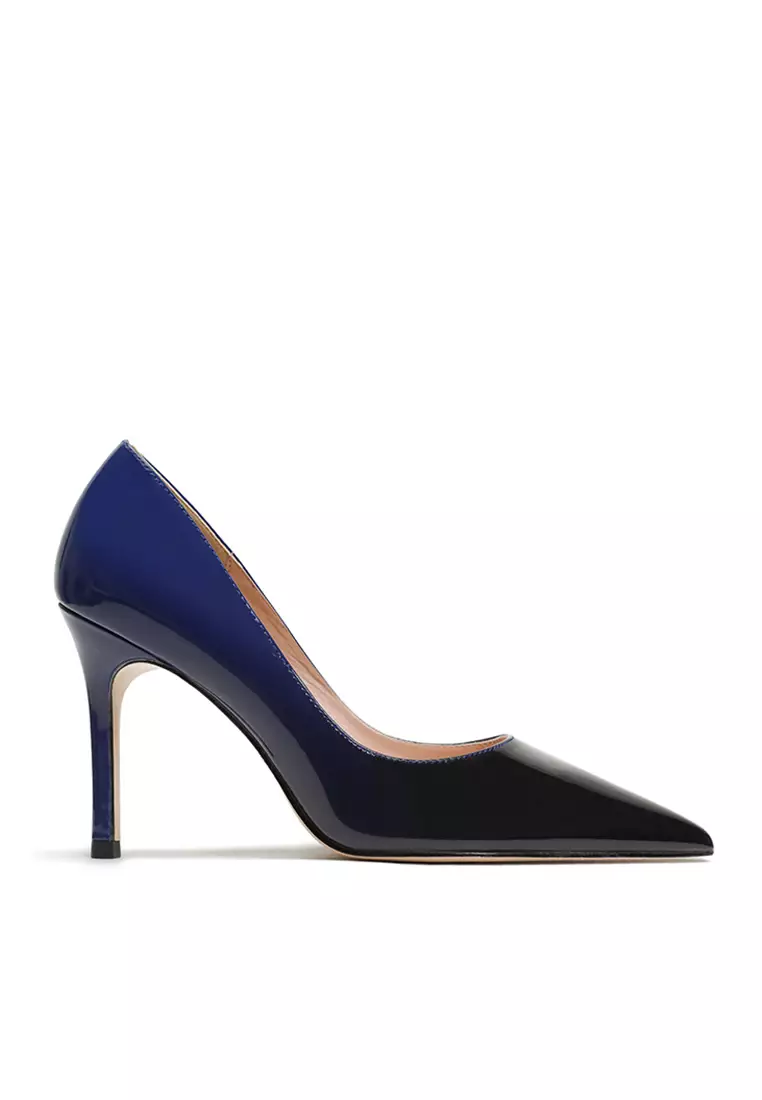 10CM Faux Leather Pointed Pumps Heels Shoes HZL053