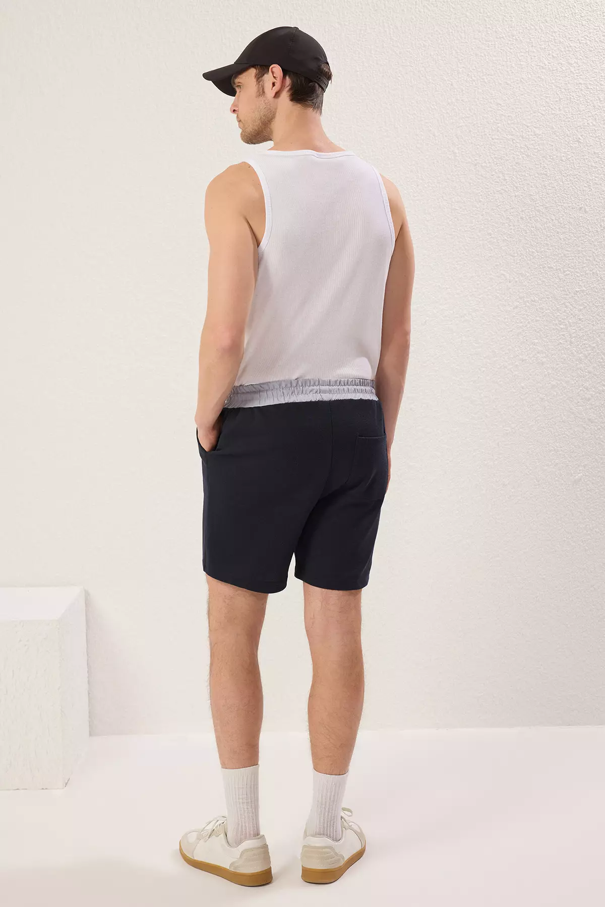 Regular/Normal Cut Mix Textured Pique Shorts