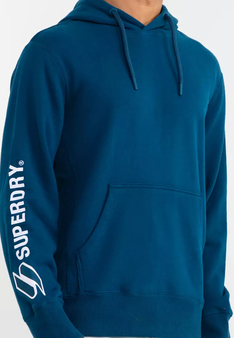 Mens blue superdry hoodie top