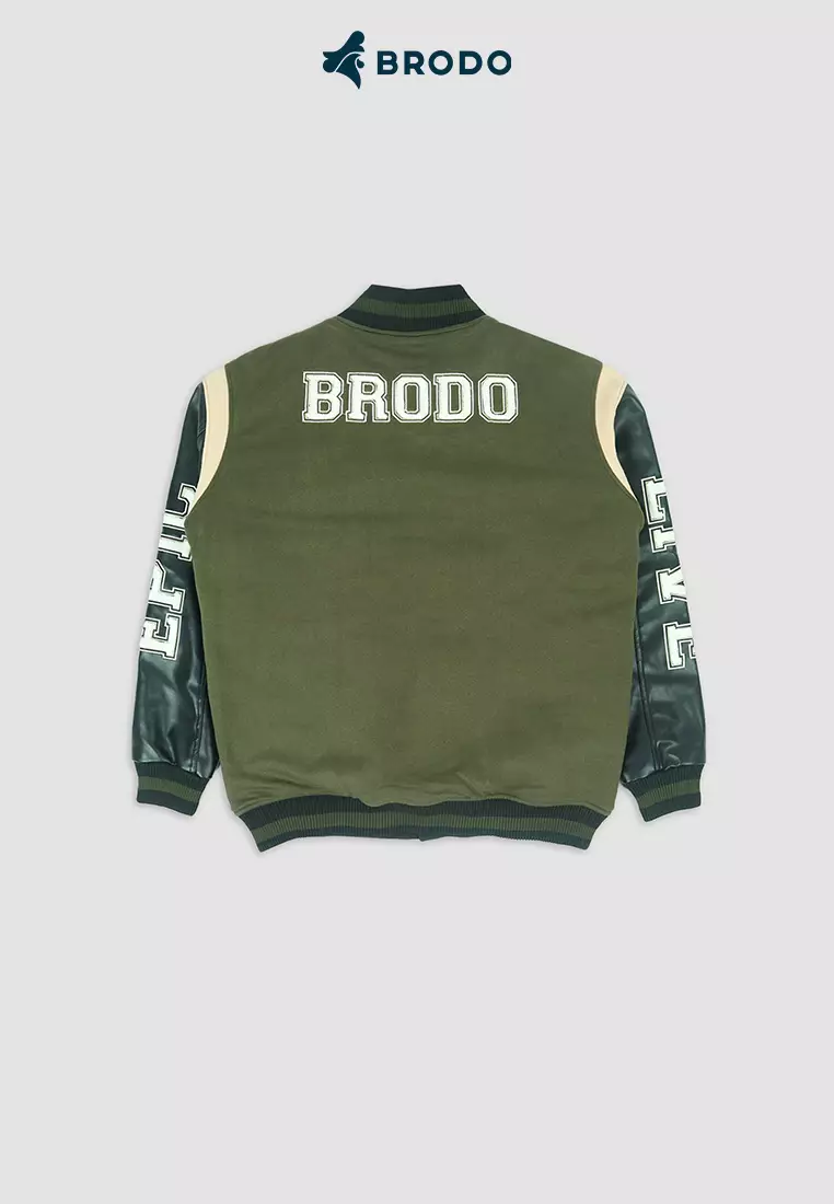 BRODO - Brodo Varsity Jacket Black Olive