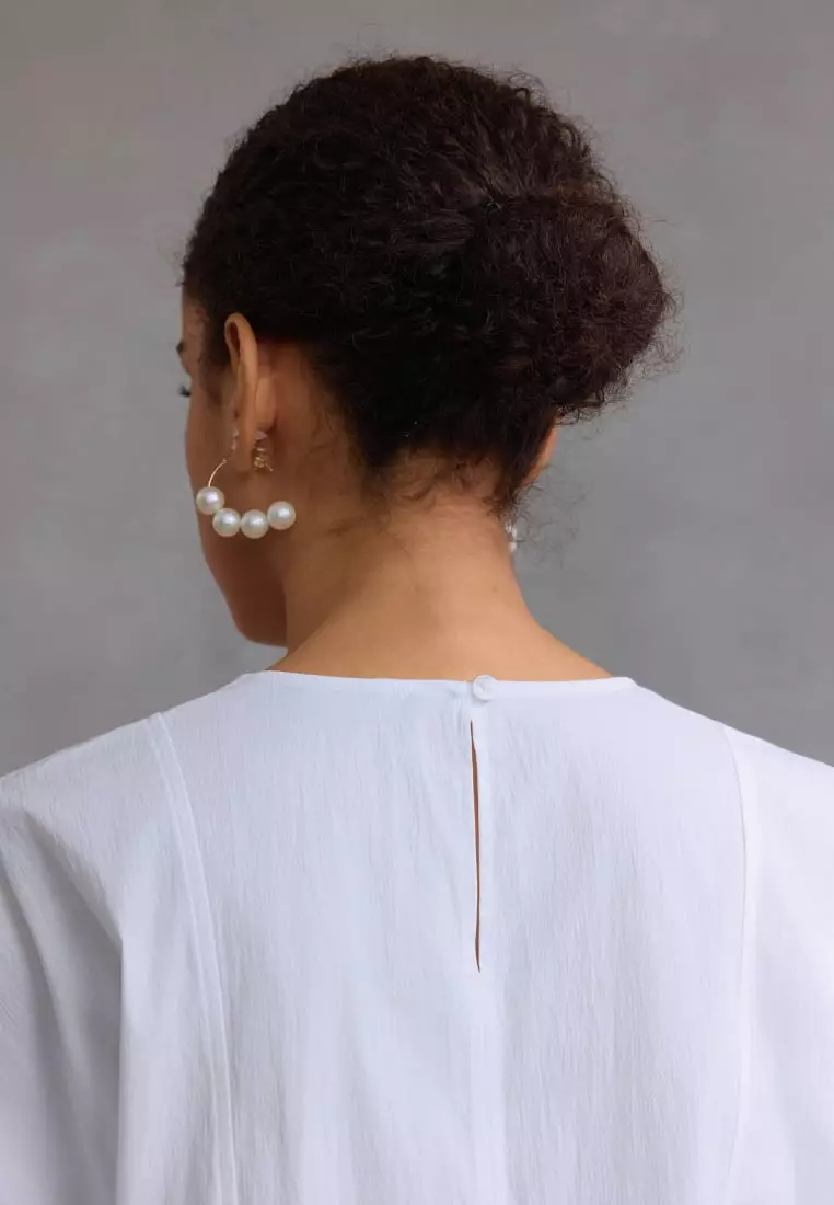 G2000 Puff Sleeve Textured Blouse