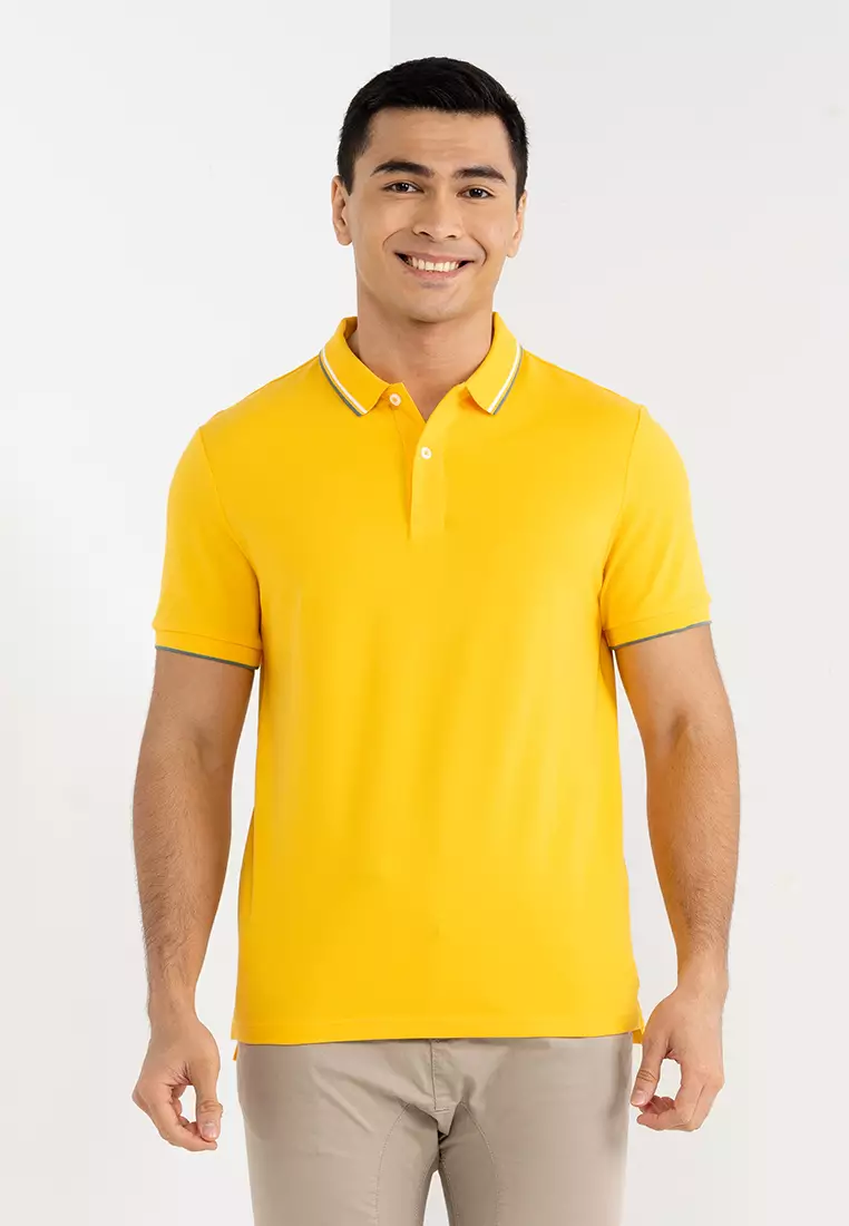Buy GIORDANO Men's Cotton Lycra Short Sleeve Polo 01012018 Online ...