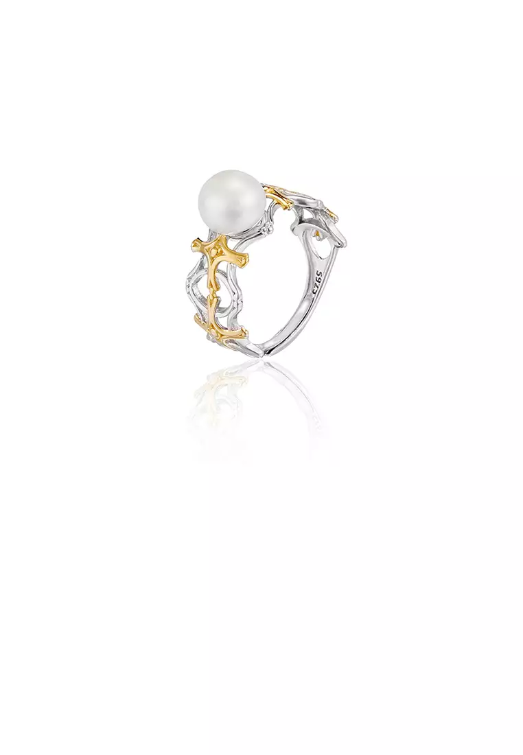 Buy Glamorousky 925 Sterling Silver Simple Fashion Golden Cross
