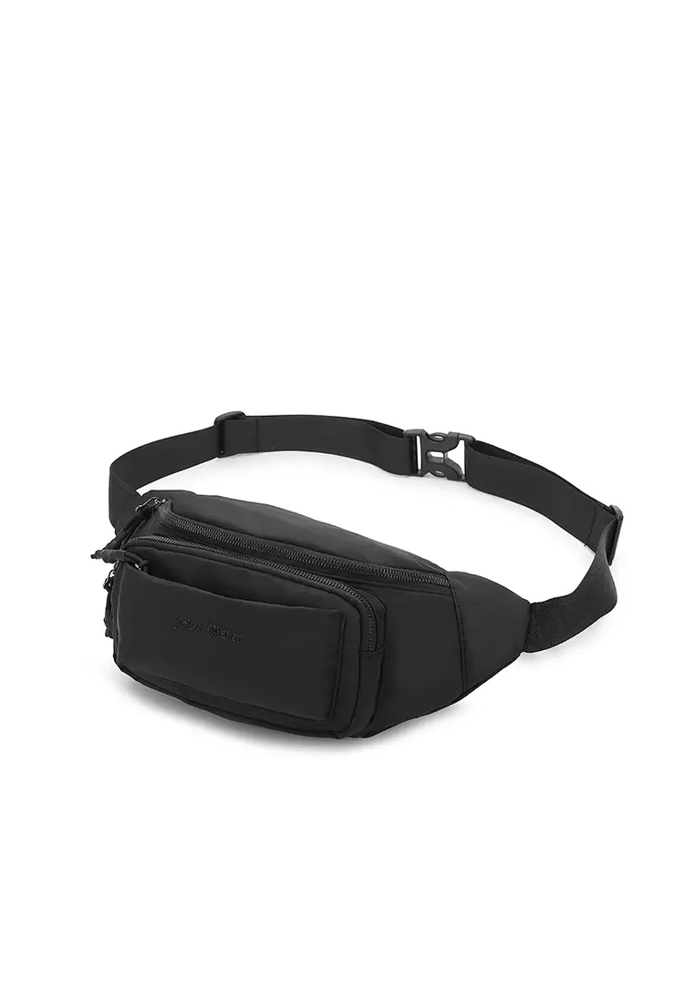 Men's Chest Bag / Sling Bag / Crossbody Bag - Black