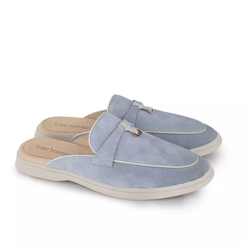 Sepatu Wanita Casual Loafer Gino Mariani Emery 6 Sky Blue