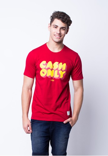 Endorse Tshirt Wl Cash Only Red END-PF012