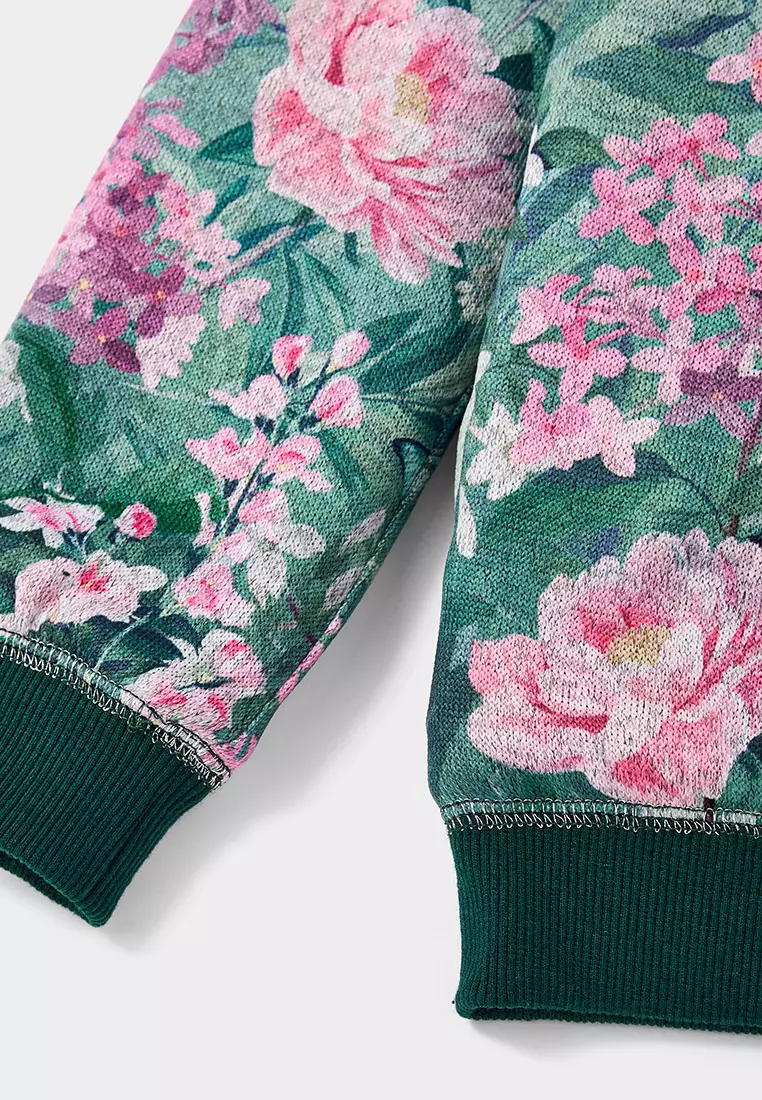 Lily Ava Reversible Faux Fur and Floral Jacket